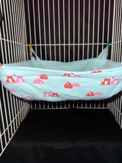 Frogs and Mushrooms Print Ferret Reg. Basket. Ferret Bedding Ferret Hammock