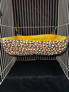 Candy Corn Print Ferret Reg. Basket. Ferret Bedding Ferret Hammock