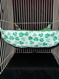 St. Patty’s Day Print Ferret Reg. Basket. Ferret Bedding Ferret Hammock