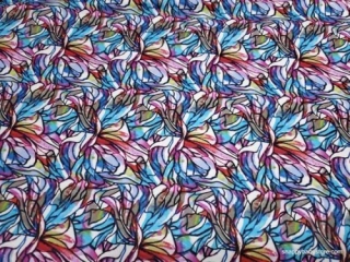 Stained Glass flannel fabric