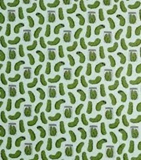 Pickles and Jars flannel fabric by the yard