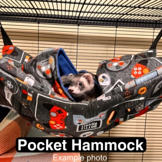 Extra Large Pocket Hammock for Ferrets and other Small Pets