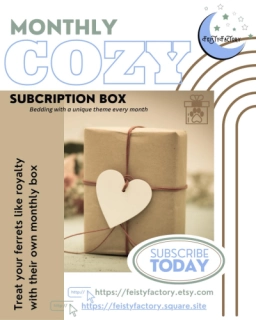 Monthly Subscription Box for Ferrets // Boite Mensuelle pour Furets