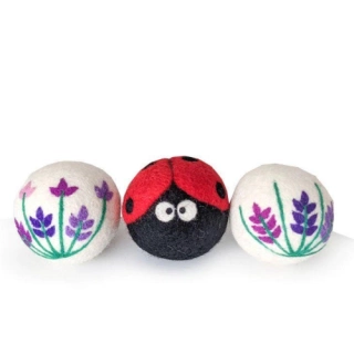 Ferret Stashing Balls (Lavender Fields/Ladybug) - Set of 3