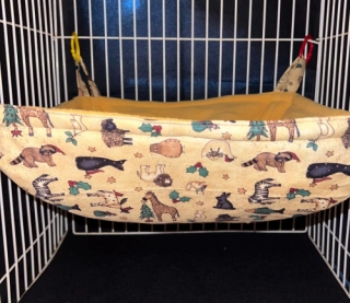 Christmas Animal Print Reg Ferret Basket