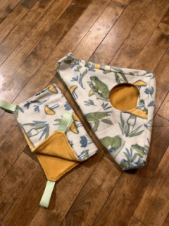 READY TO SHIP Ferret & Critter Nation Fleece Ramp Tent // Suitable for small pets