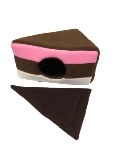 Ready to Ship, Neapolitan Cake Slice beds for guinea pigs, ferrets, hedgehogs, rabbits, chinchillas and other small pets.