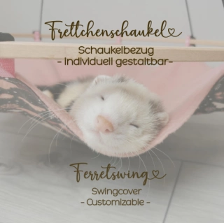 Frettchenschaukel Bezug | Wunschanfertigung | Schaukel für Frettchen | Ø 60cm | Frettchen Schaukelring