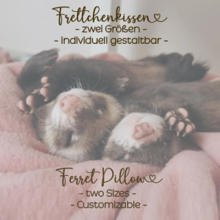 Frettchenkissen | Wunschanfertigung | versch. Größen | Kuschelkissen | Wölkchenkissen | Frettchen Kuschelkissen