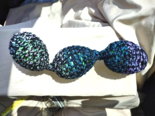 Train Chain Toy 3-Crochet Black & Colors Shaky Rattle Egg Pet Ferret Stashing Hauling Fun Toy #47
