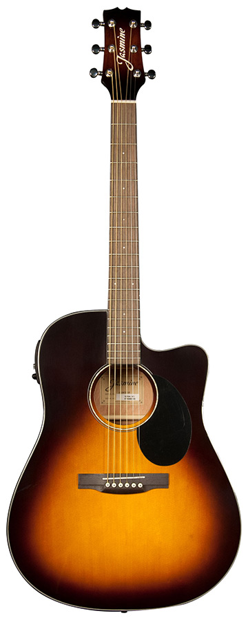 Jasmine JD39CE-SB Dreadnought Acoustic Electric Guitar. Sunburst Finish