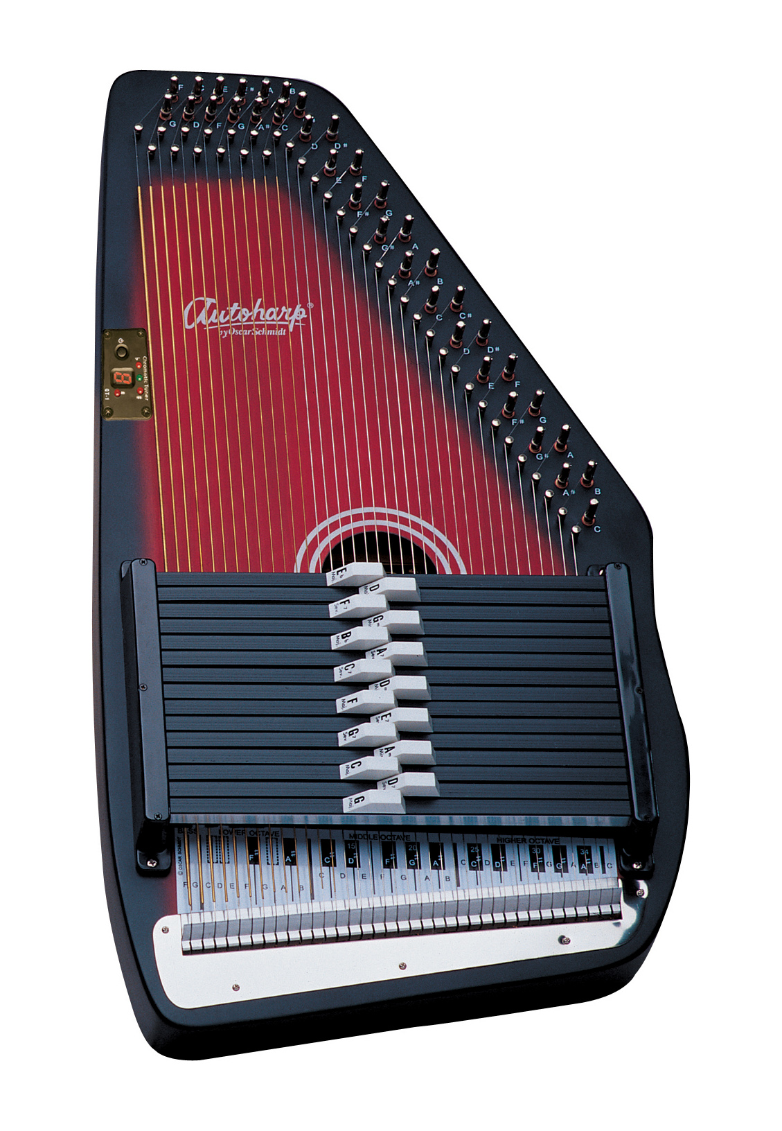 Oscar Schmidt OS15B 15 Chord Acoustic Auto Harp. Tobacco Sunburst ...