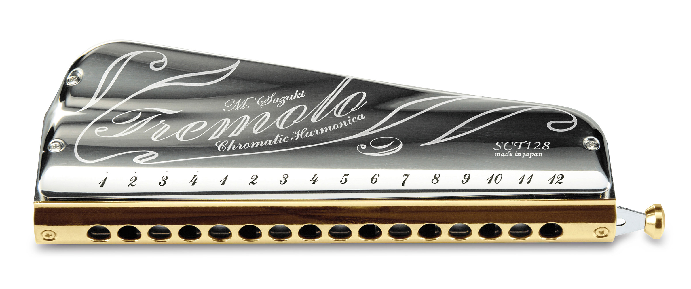 Suzuki SCT-128 16 Hole Tremolo Chromatic Harmonica - Willis Music