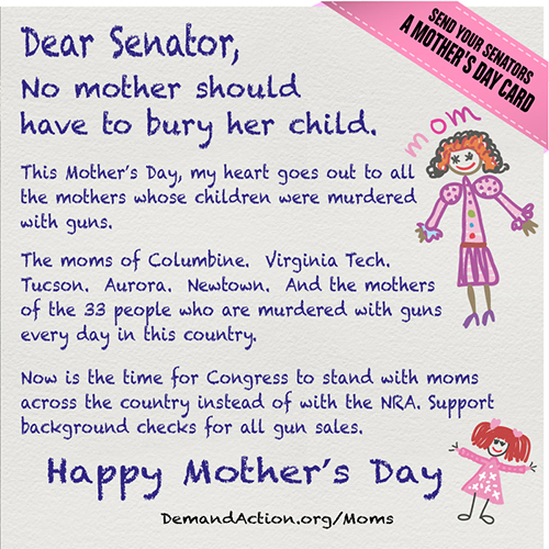 Share this Mother's Day card with your senators