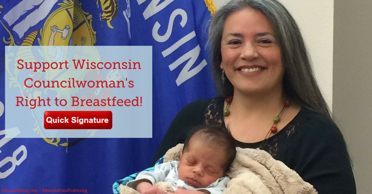 Support WI Councilwoman’s right to breastfeed her baby!