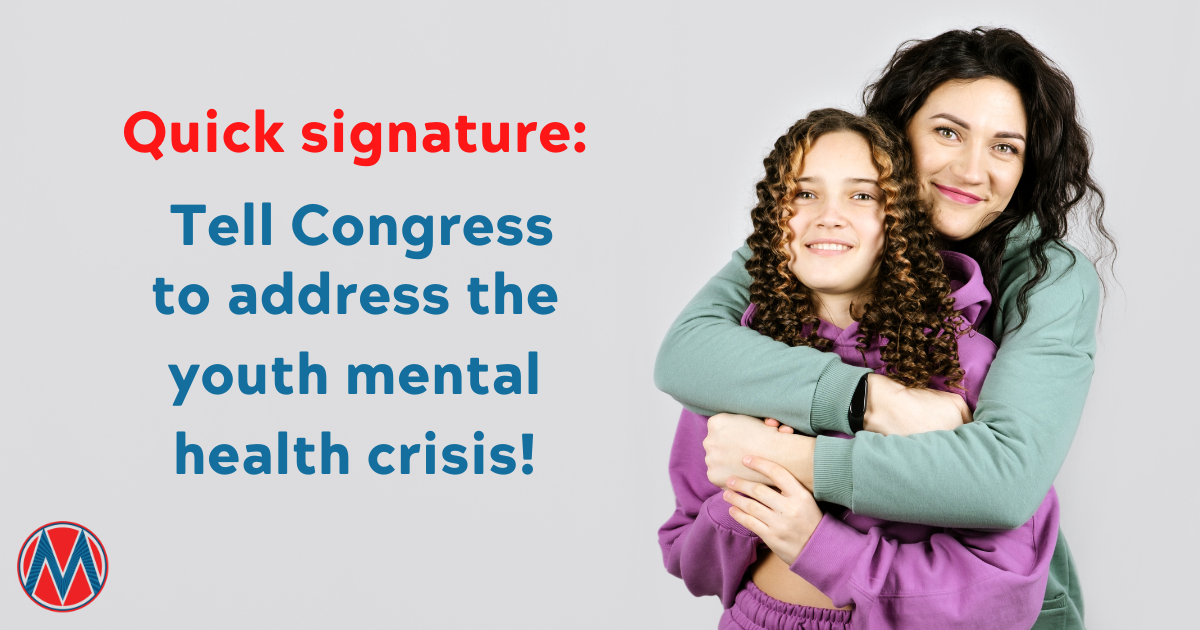 MomsRising.org | Ask Congress to address the youth mental health crisis