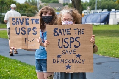 MoveOn's Save the USPS rally