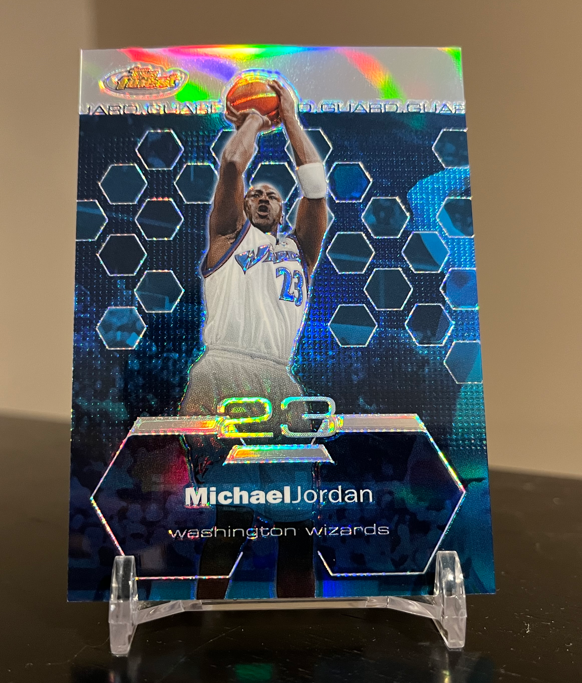 2002-03 Topps Finest #100 Michael Jordan Refractor /250. Very Rare Card!
