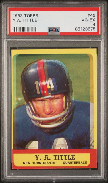 1963 Topps Y.A. Tittle #49 PSA 4 [FT-2C.2]