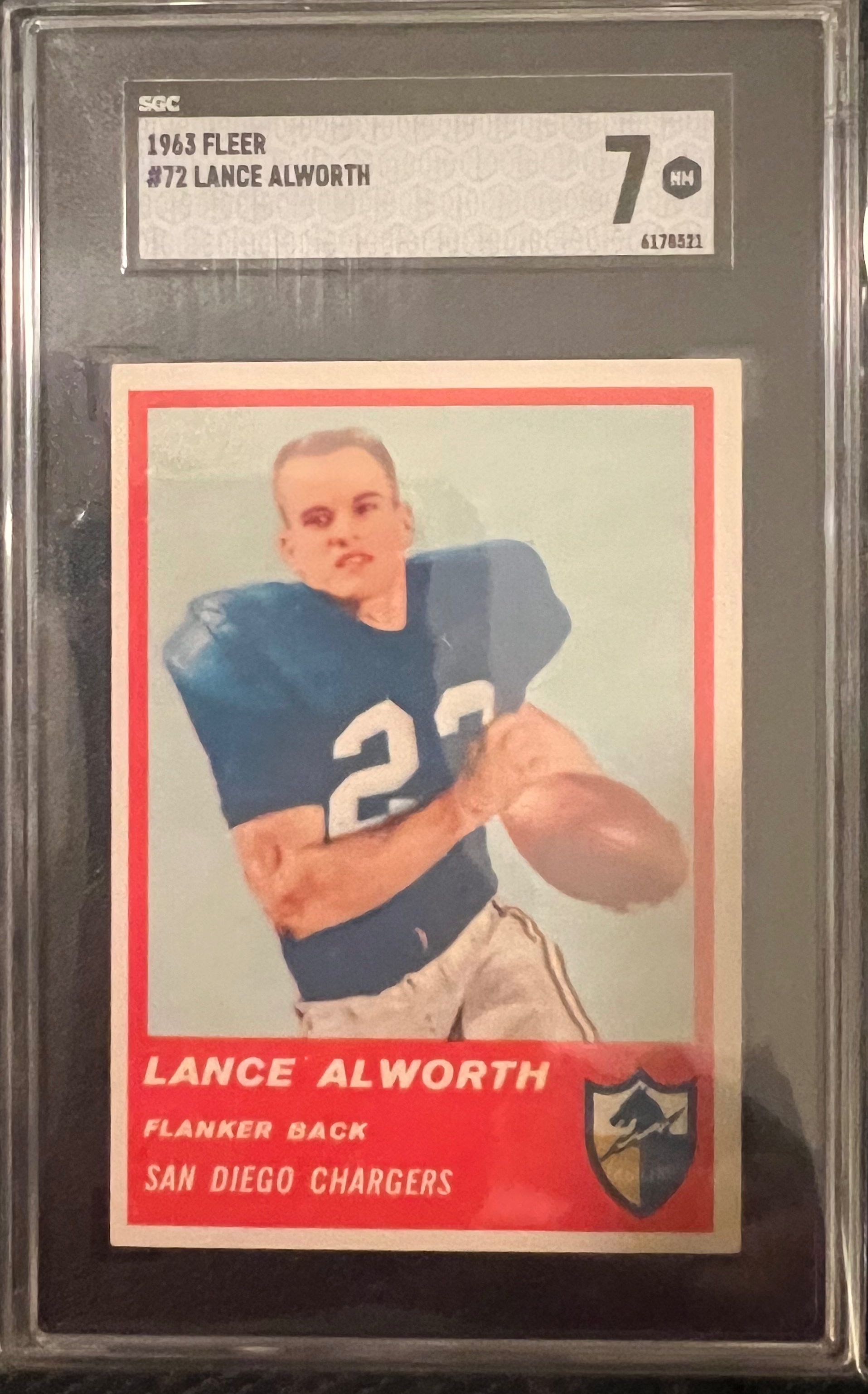 1963 Fleer #72 Lance Alworth rookie rc HOF