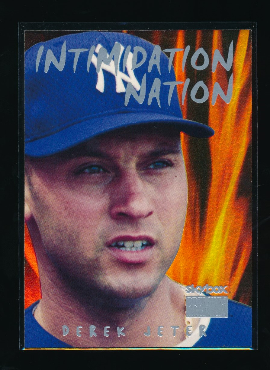 1999 Skybox Premium Intimidation Nation Derek Jeter, SP # 68/99 Nice Shape