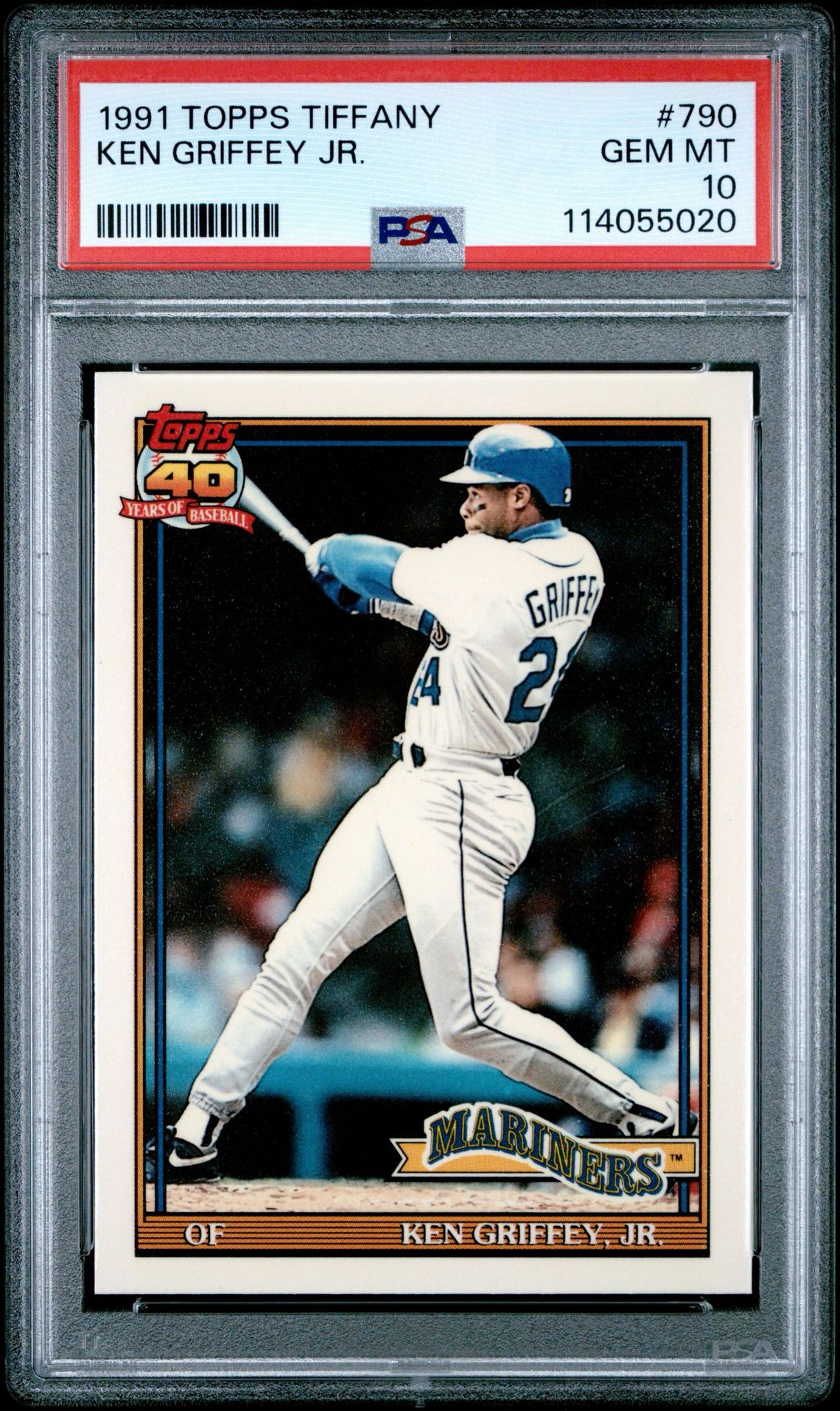 1991 Topps Tiffany Ken Griffey Jr #790 PSA 10 | Seattle Mariners