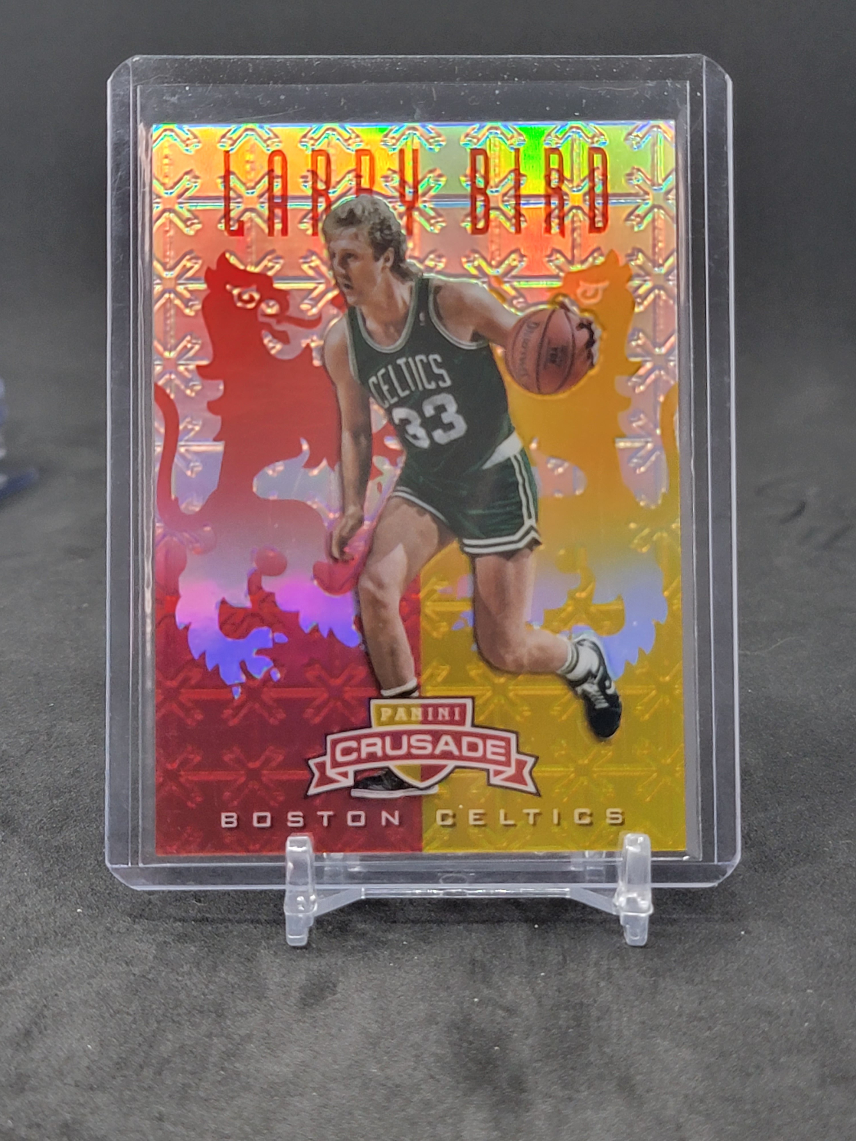 2012 crusade red gold larry bird refractor prizm sp /99