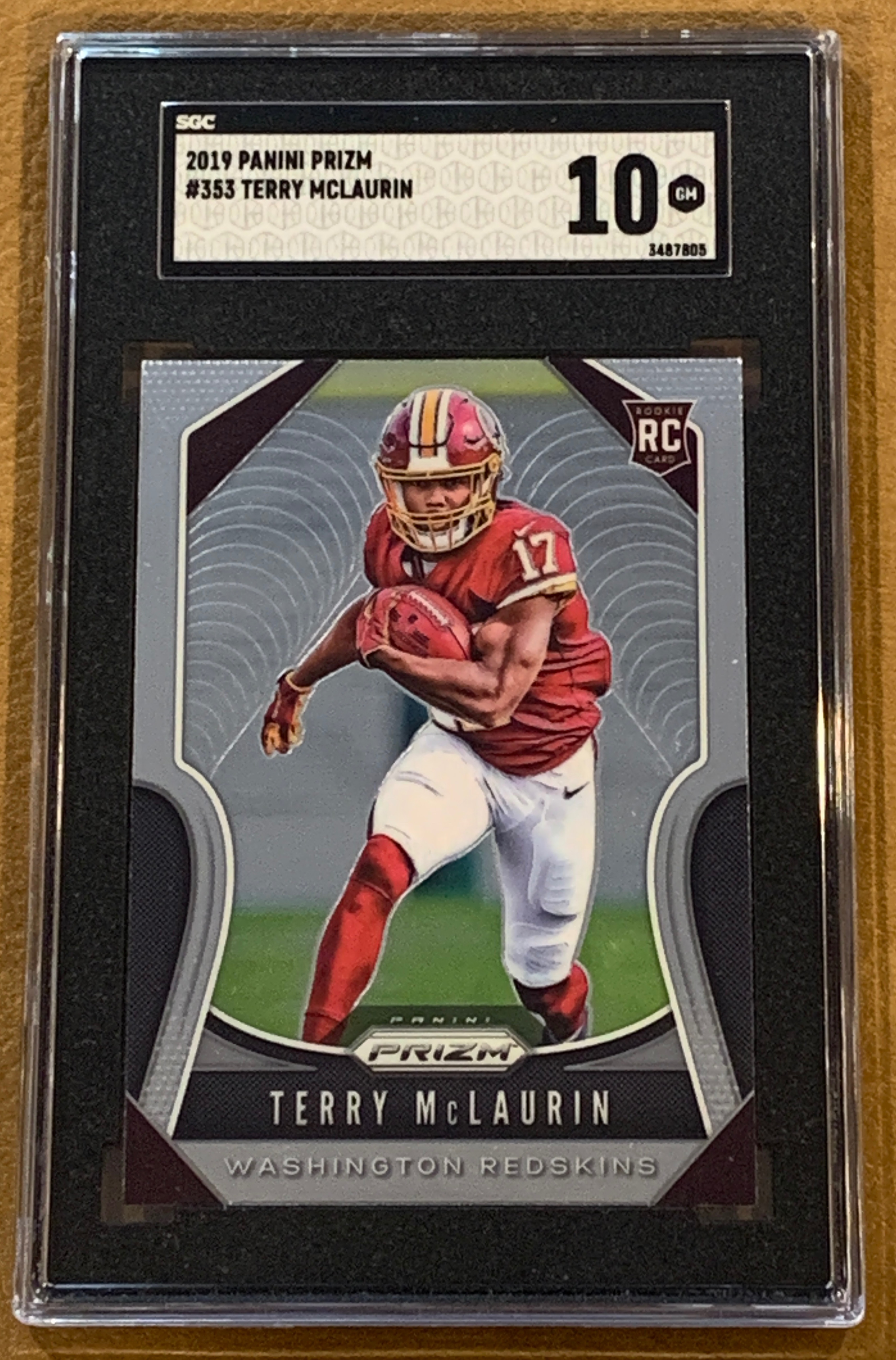 2019 Panini Prizm Terry McLaurin 353 SGC 10 Gem Mint MySlabs