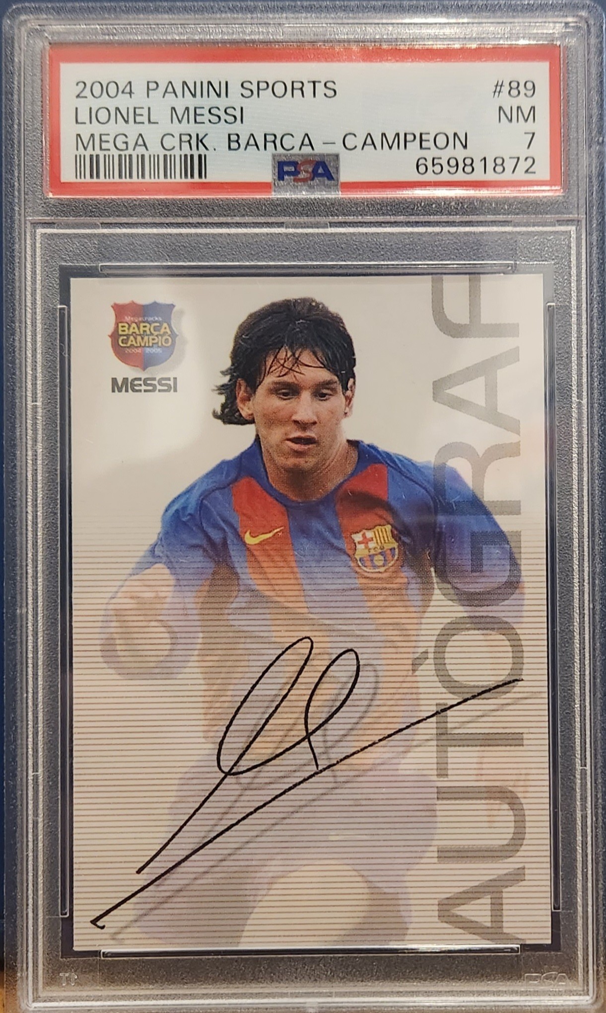 2004 Panini Sports Mega Crack Barca Campeon Soccer #89 Lionel
