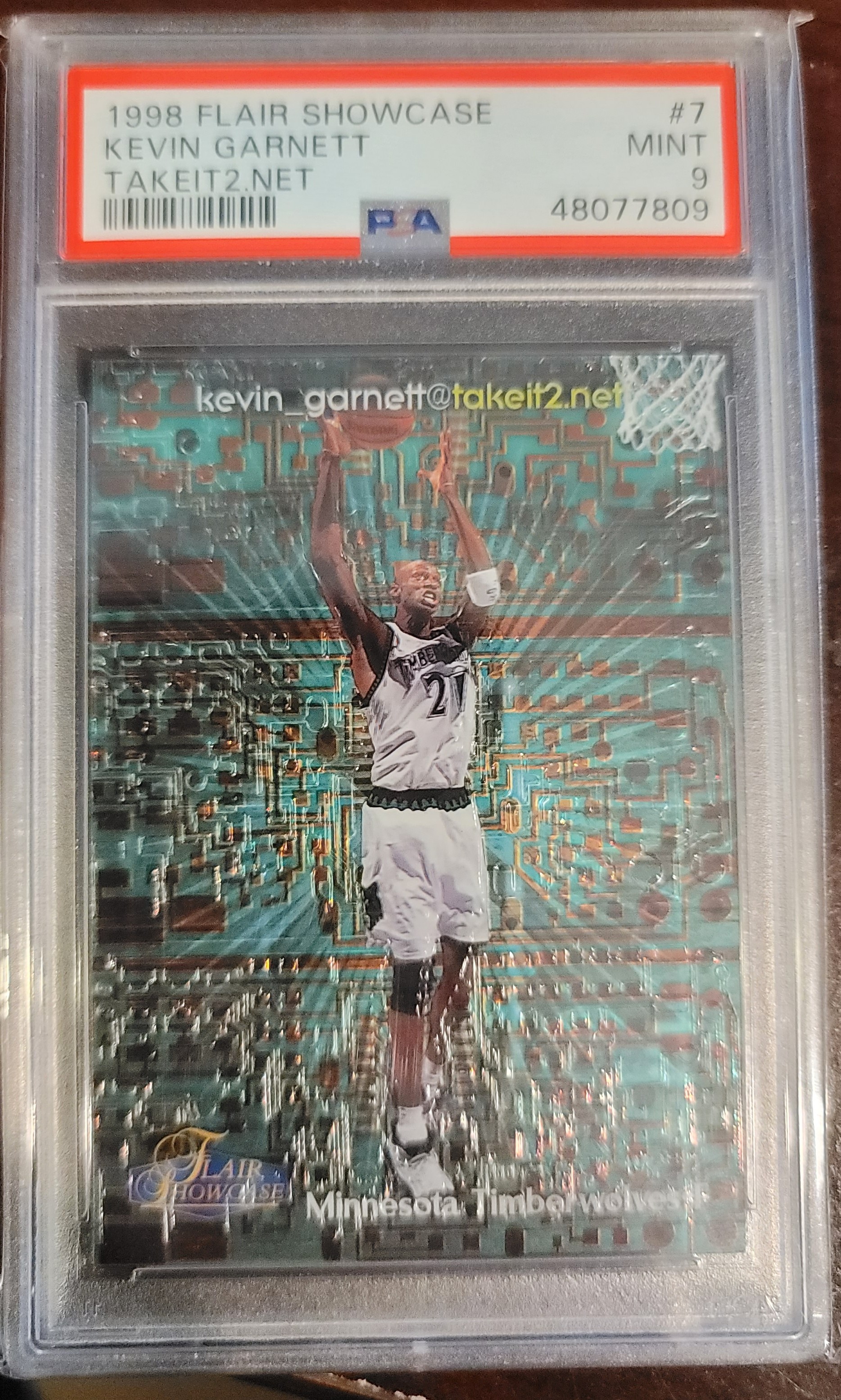 1998 Kevin Garnett Flair Showcase Takeit2.net /1000