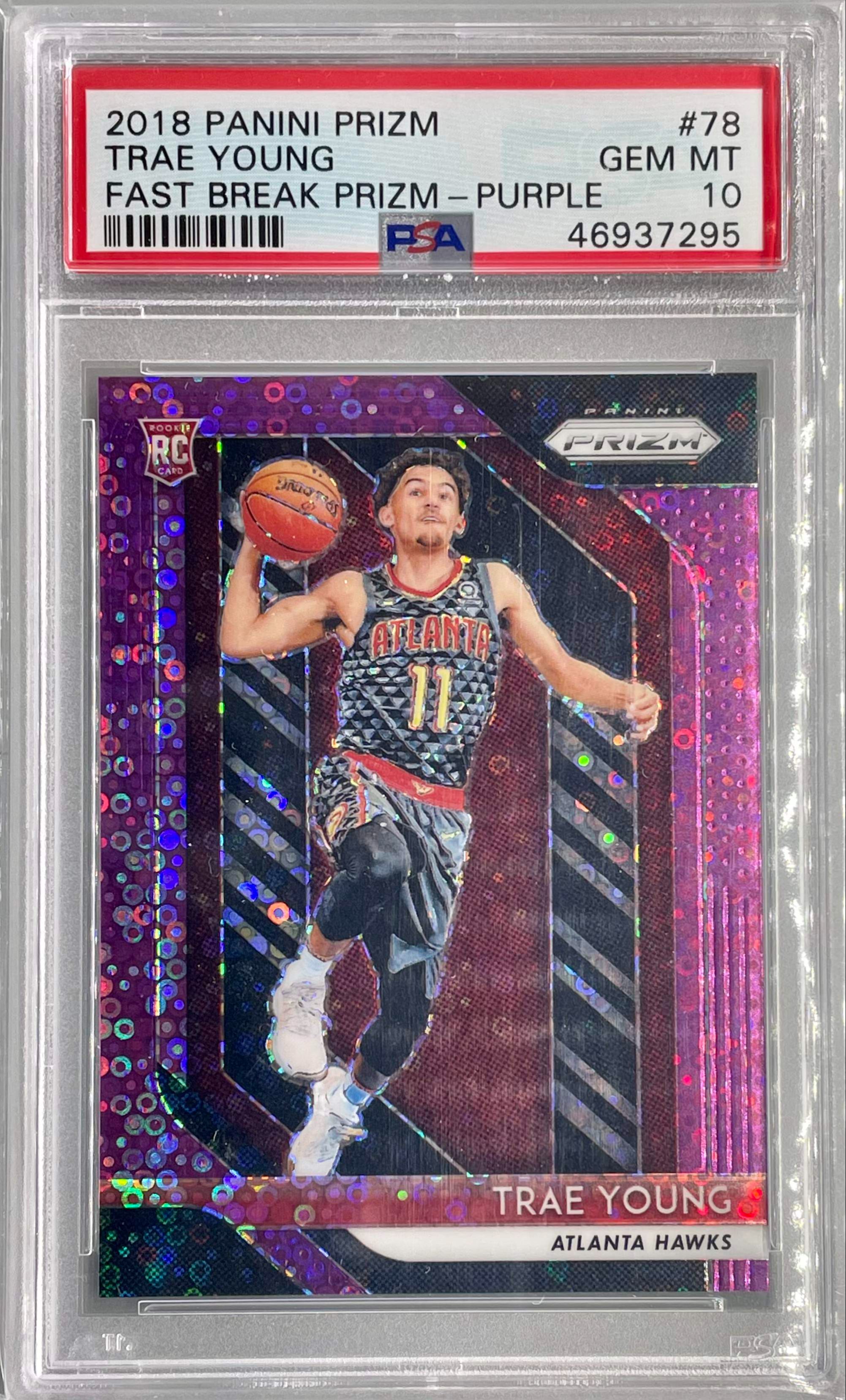 Prizm fast break purple Lonzo Ball RC/75