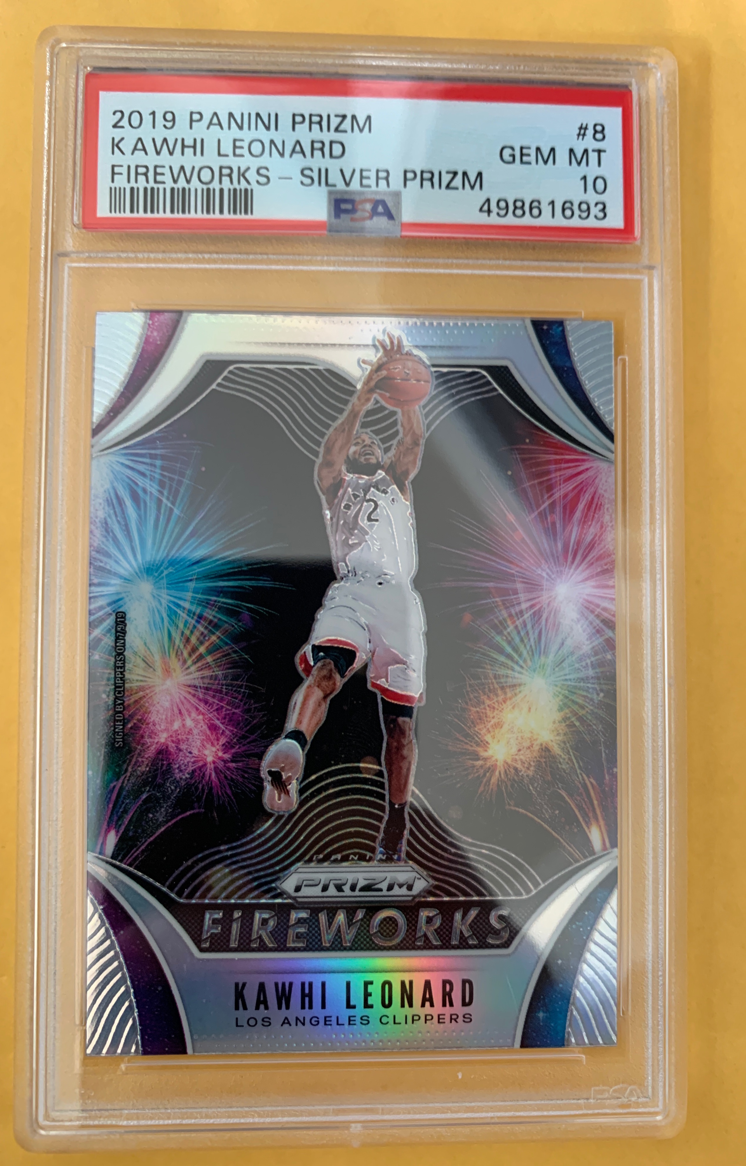 2019 prizm kawhi leonard silver fireworks 