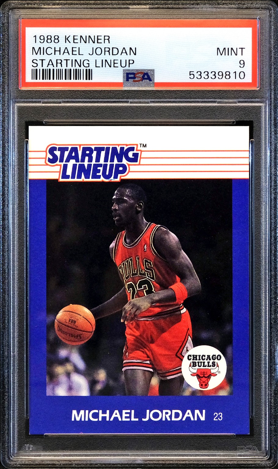 1988 MICHAEL JORDAN STARTING LINEUP 1st Starting Lineup PSA 9 LOW