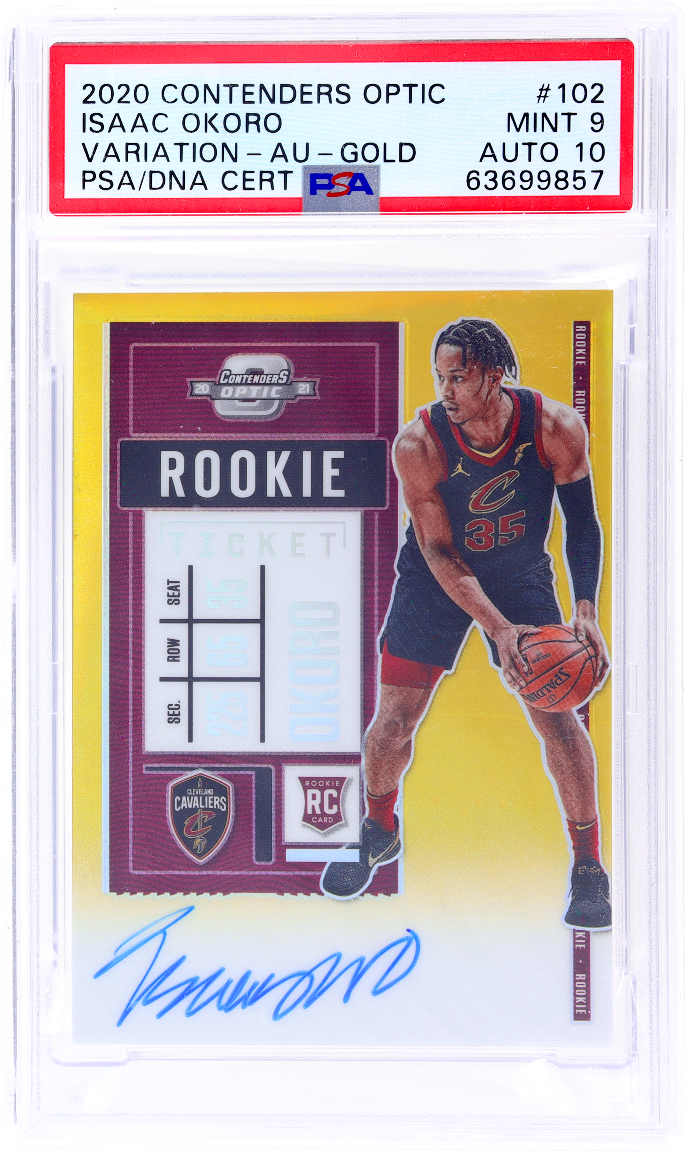 その他 2020-21 impeccable isaac okoro rc auto 2020-21 Panini Impeccable Cavaliers Issac Okoro Silver Holo