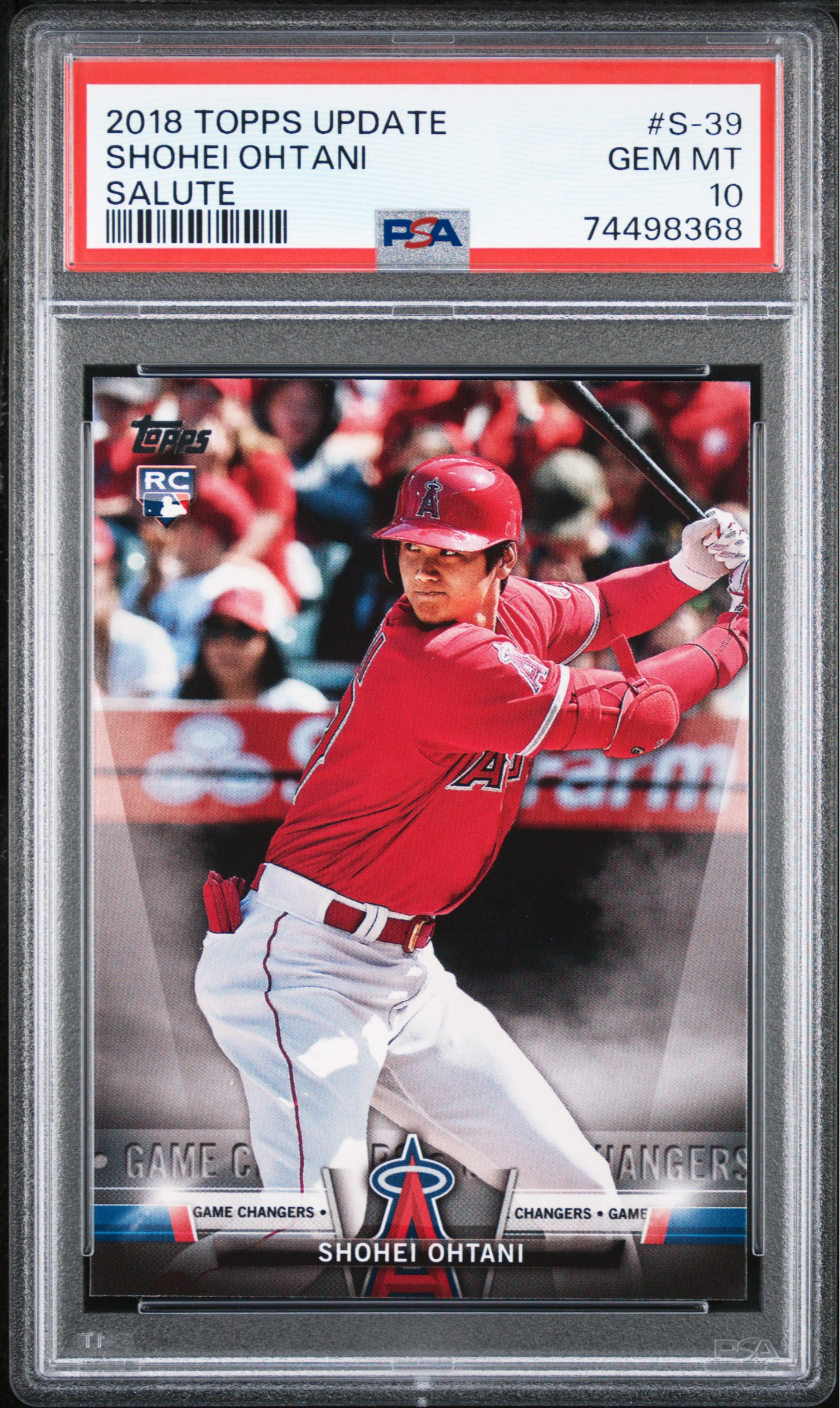 2018 Topps Update Shohei Ohtani Salute RC #S-39 (PSA 10)