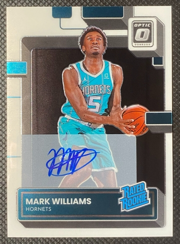 2022-23 Panini Donruss Optic - Mark Williams Rated Rookie On Card Auto RC #245