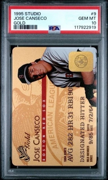 1995 Studio Jose Canseco Gold PSA 10