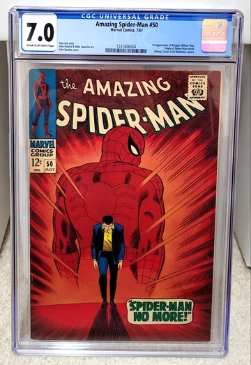 Amazing Spider-Man #50 (1967) CGC 7.0 - 1st Appearance of Kingpin Marvel Comics Key