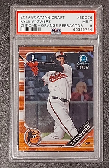 2019 Bowman Kyle Stowers Orange Refractor 