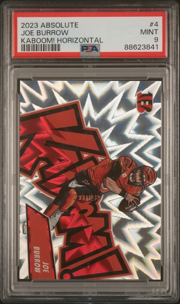 2023 Panini Absolute Joe Burrow Kaboom PSA 9