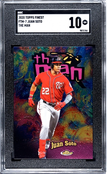 2020 Topps Finest #FTM-7 Juan Soto The Man SGC 10