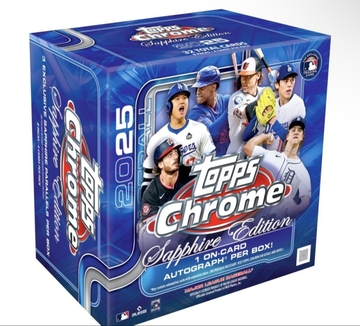 2025 Topps Chrome® Baseball - Sapphire Edition - Hobby Box  Confirmed pre sale 