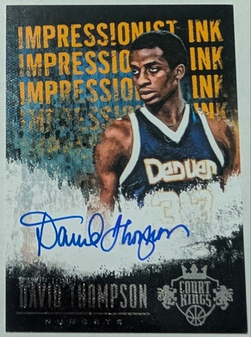 David Thompson 2013-14 Panini Court Kings Expressionist Ink Auto /349