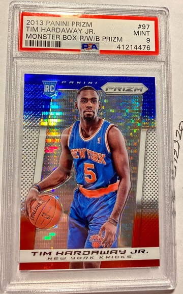 2013 PANINI PRIZM TIM HARDAWAY JR MONSTER BOX RED WHITE BLUE PRIZM PSA MINT 9