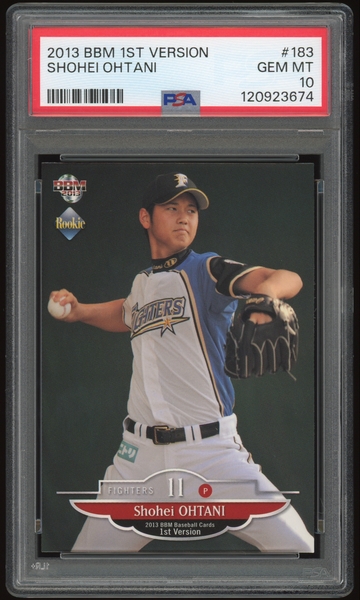 2013 BBM 1st Edition Shohei Ohtani #183 PSA 10