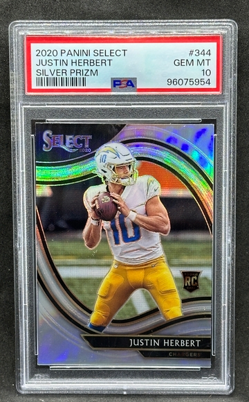 Justin Herbert PSA 10 2020 Select Field Level Silver