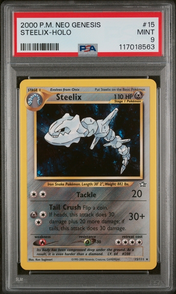 2000 Pokemon Neo Genesis #15/111 Steelix PSA 9