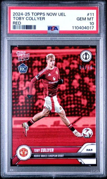2024 Topps Now Soccer Toby Collyer Red Rookie PSA 10
