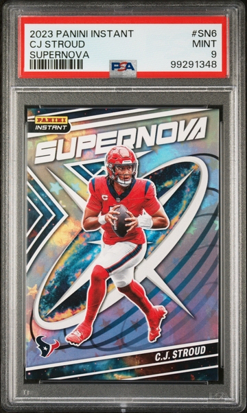 C.J. Stroud 2023 Panini Supernova NFL #SN-6 Football Card PSA 9 Mint