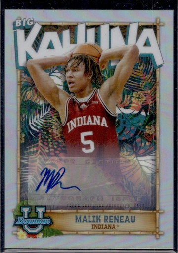 2023 Bowman TBK-13 Malik Reneau Big Kahuna Rookie /150 Indiana Auto